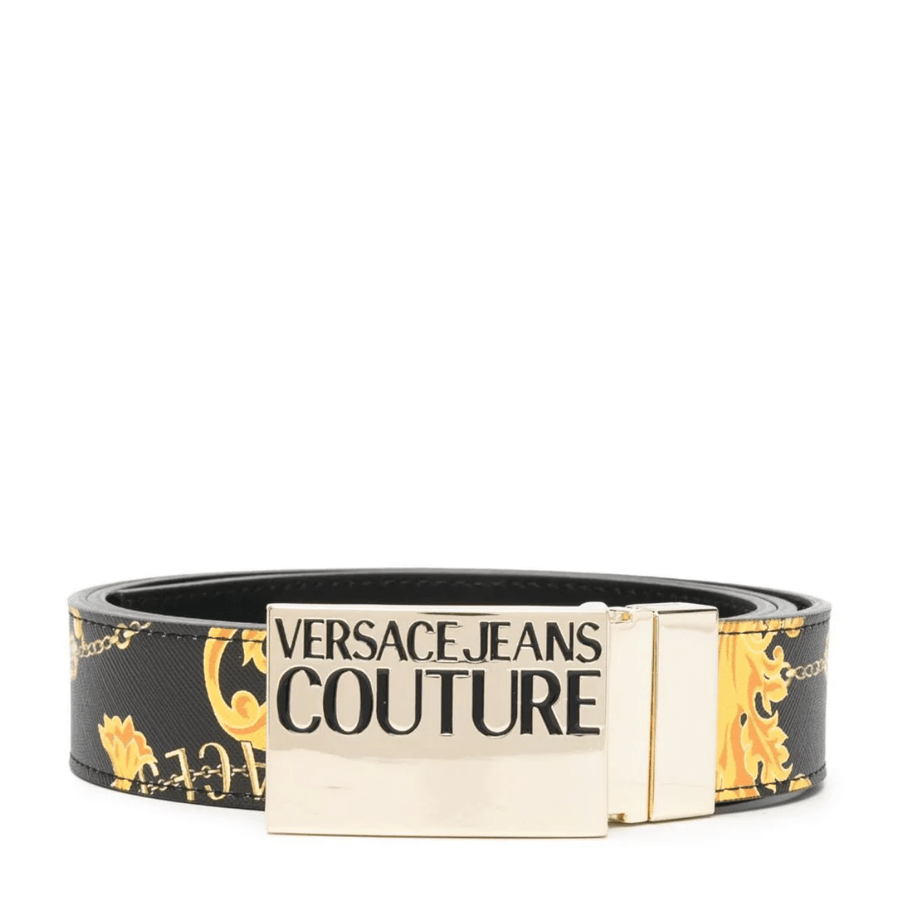 Versace Jeans Couture Reversible Gold Baroque Belt