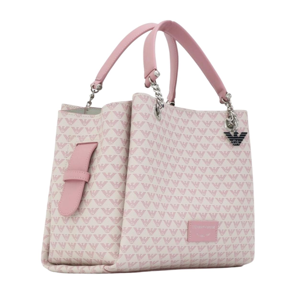 Emporio armani eagle online logo shopper bag