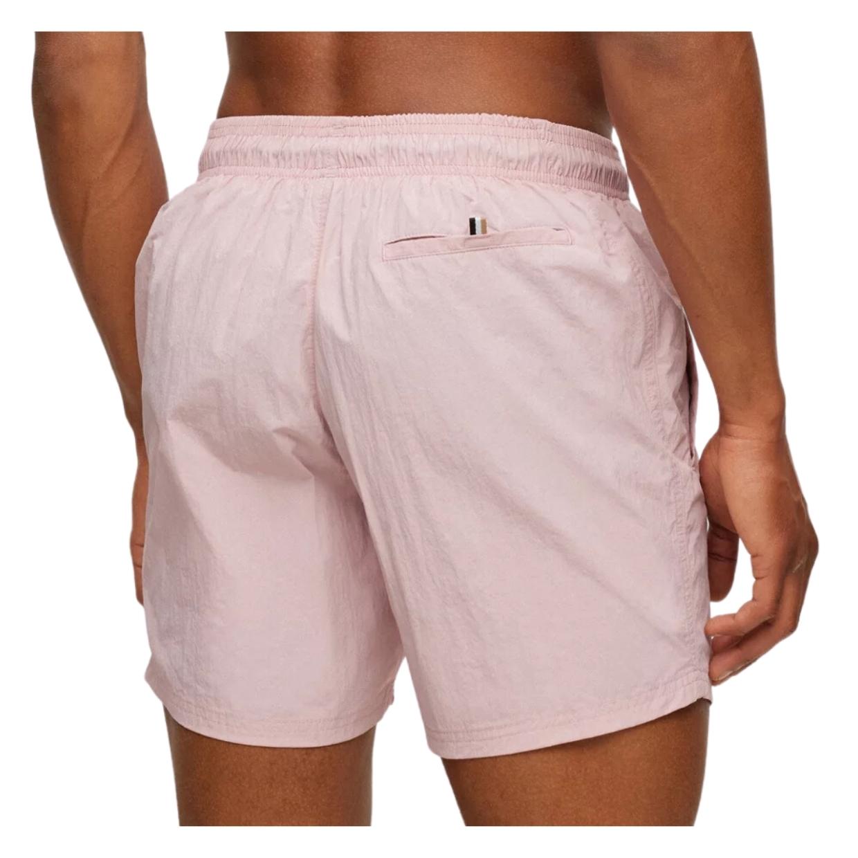 BOSS Octopus Logo Pink Swim Shorts