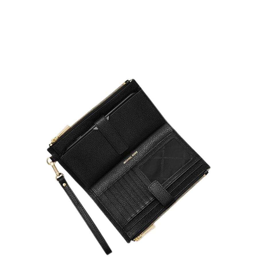 Michael Kors Black Jet Set Smartphone Wristlet Strap Wallet
