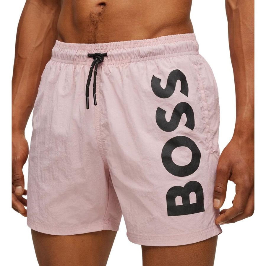 BOSS Octopus Logo Pink Swim Shorts