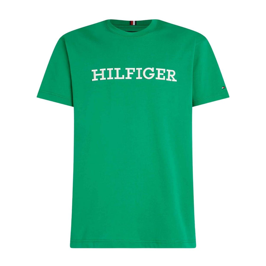 Tommy Hilfiger Monotype Embroidered Logo Olympic Green T-Shirt