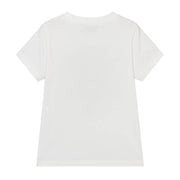 Moschino Kids Embroidered Logo White T-Shirt