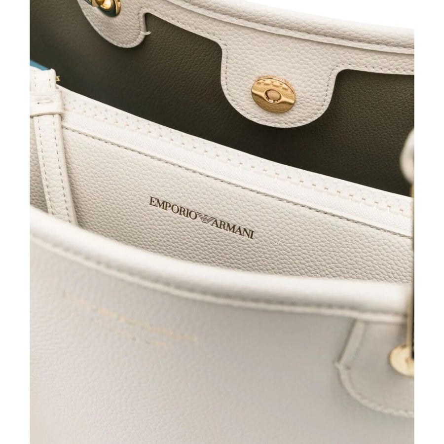 Emporio Armani Medium MyEA Ecru Tote Bag