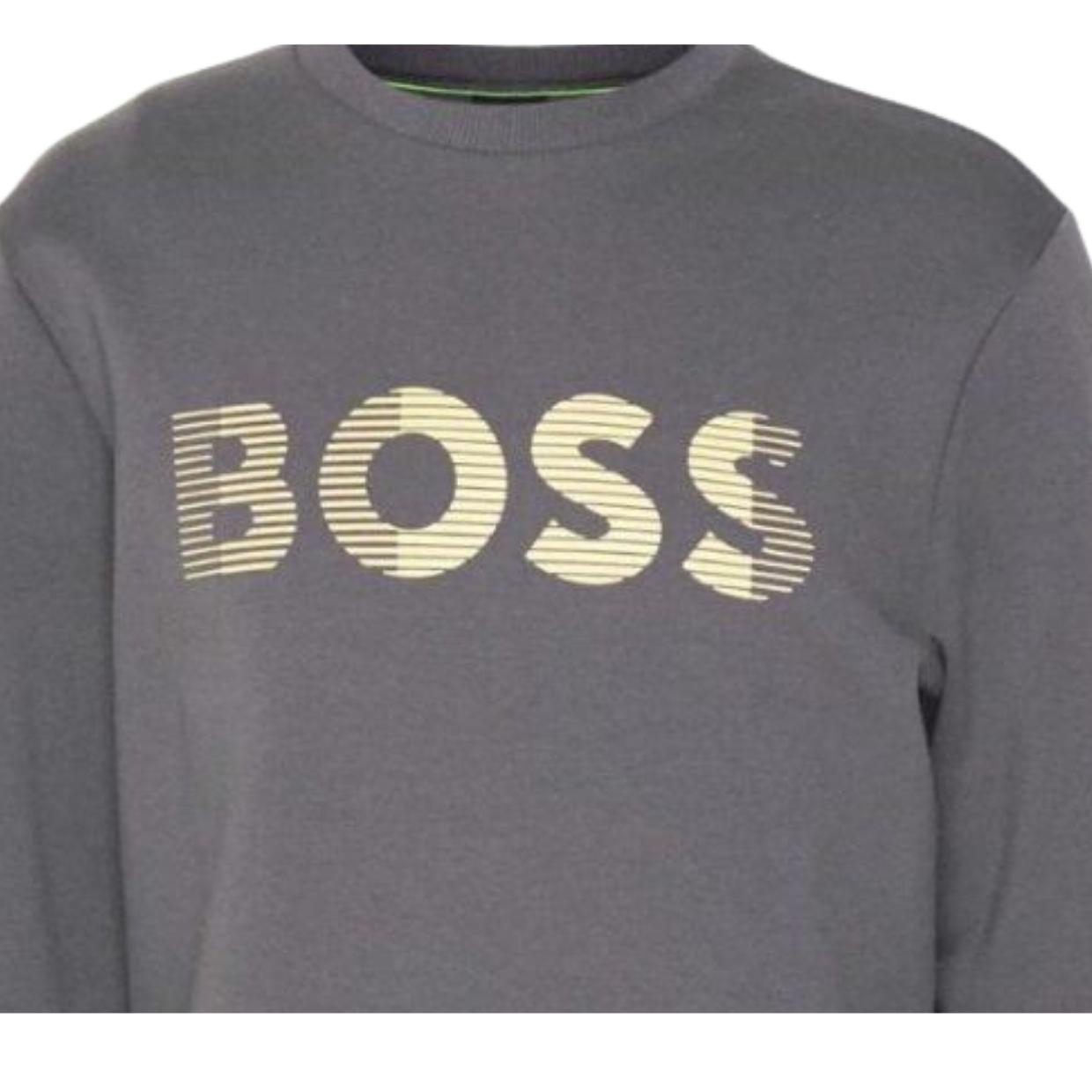 BOSS Salbo 3D Logo Grey Sweatshirt