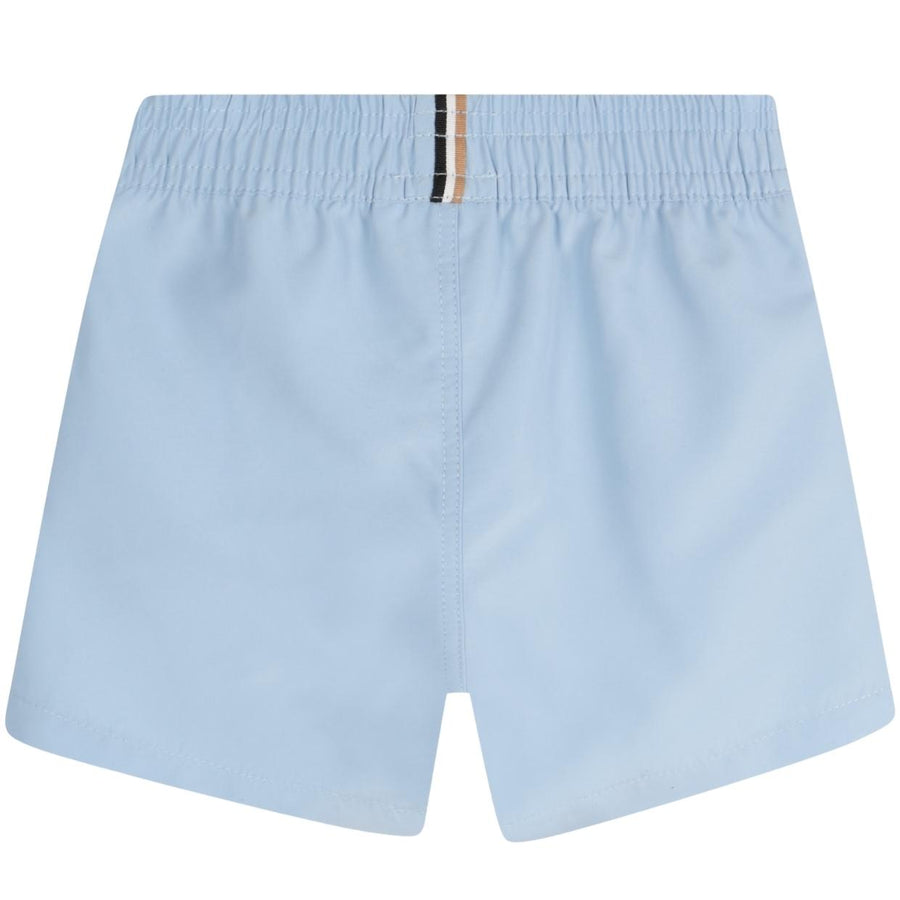 BOSS Baby Printed Logo Persian Blue Swim Shorts