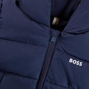 BOSS Baby Logo Navy Puffer Jacket