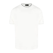 Emporio Armani Logo Collar White T-Shirt