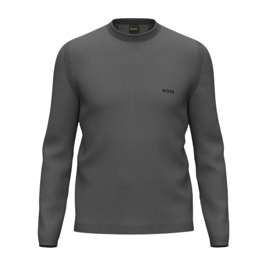 BOSS Ever-X_CN Logo Print Grey Sweatshirt