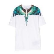 Marcelo Burlon Icon Wings White & Light Blue T-Shirt