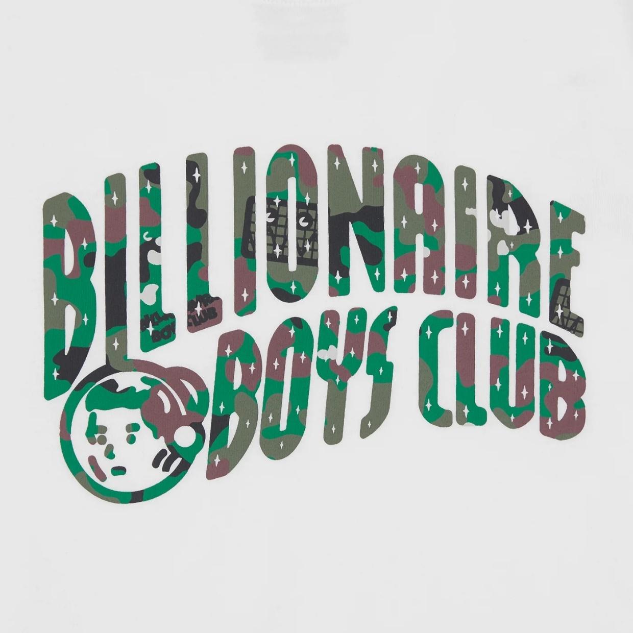 Billionaire Boys Club Kids Camo Arch Logo White T-Shirt