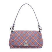 Vivienne Westwood Blue/Orange Tartan Medium Hazel Handbag