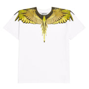 Marcelo Burlon Icon Wings White & Lime T-Shirt