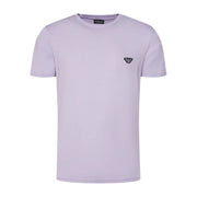 Emporio Armani Bodywear Eagle Logo Patch Purple T-Shirt