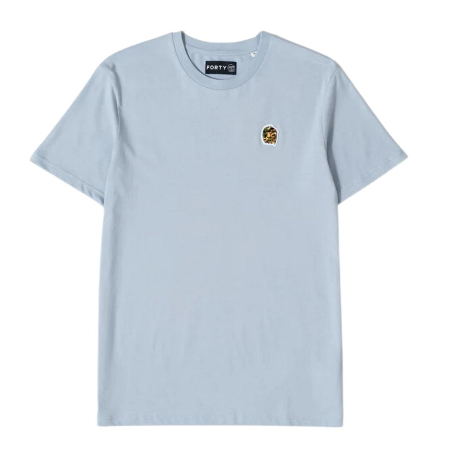 Forty Sky Blue Ben Camo Logo Badge T-Shirt