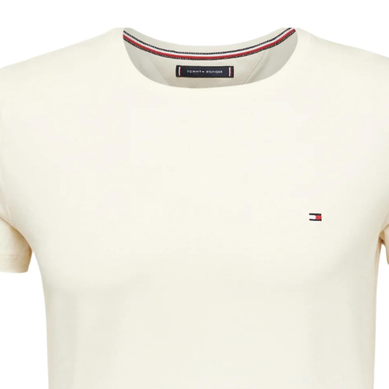 Tommy Hilfiger Logo Extra Slim Fit Stone Calico T-Shirt