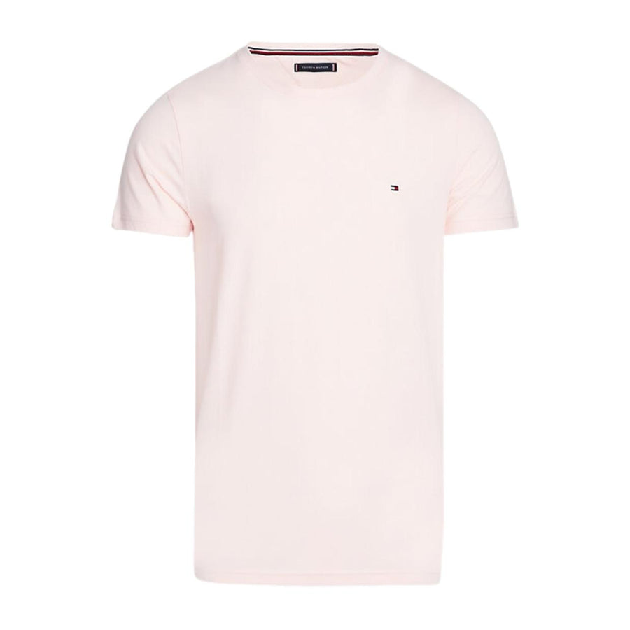 Tommy Hilfiger Logo Extra Slim Fit Pink Crystal T-Shirt