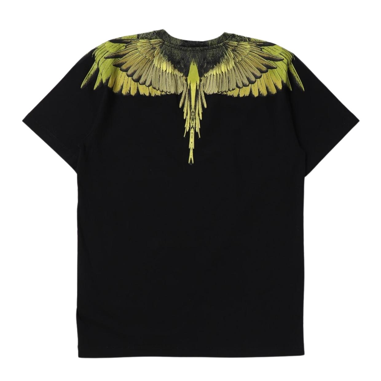 Marcelo Burlon Icon Wings Black & Lime T-Shirt