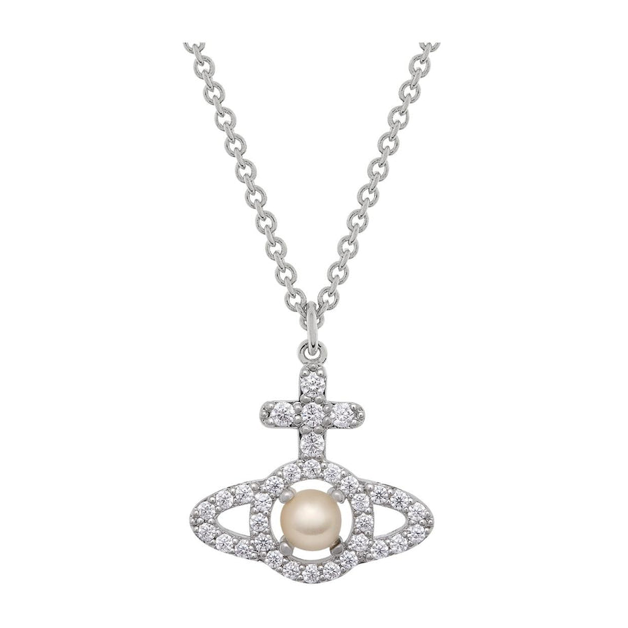 Vivienne Westwood Olympia Pearl Platinum/Creamrose Pendent