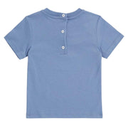 Balmain Baby Embossed Logo Blue T-Shirt