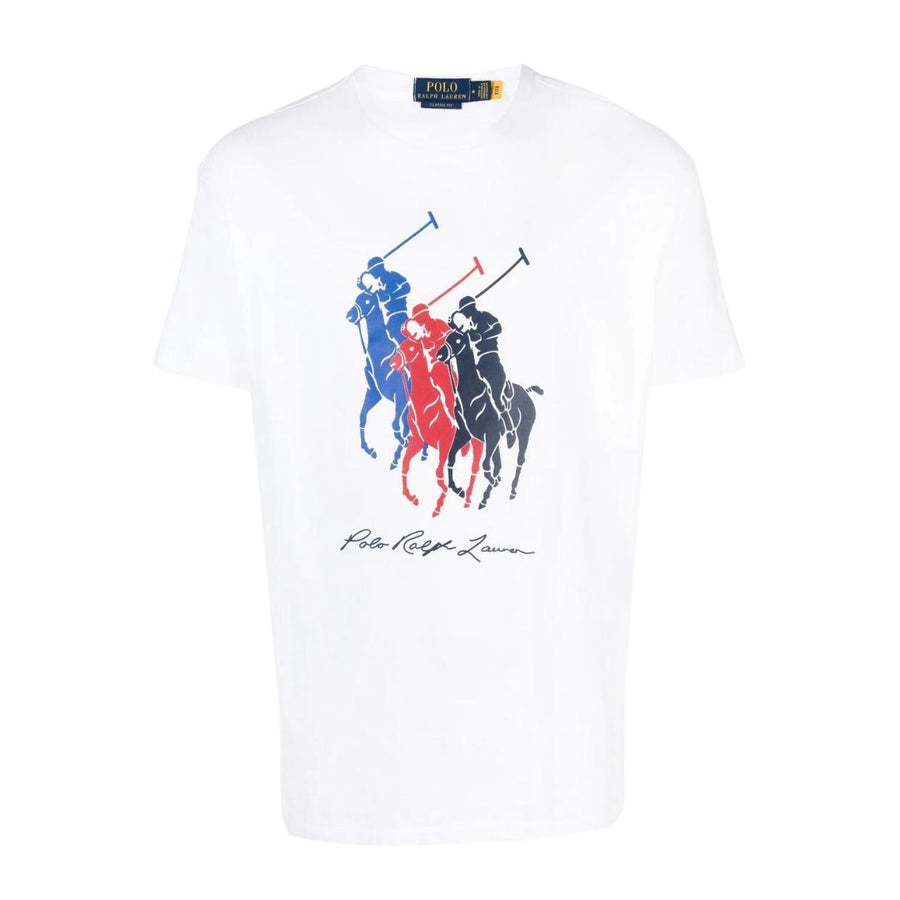 Ralph Lauren Printed Polo Pony White T-Shirt