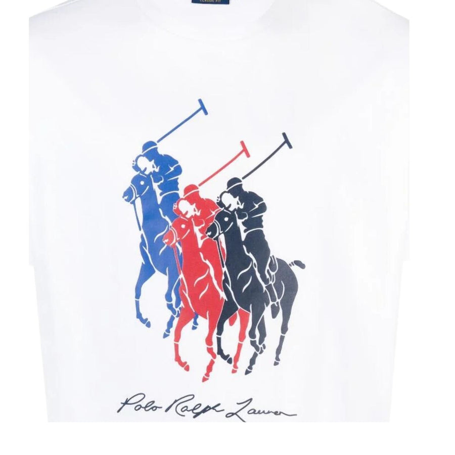 Ralph Lauren Printed Polo Pony White T-Shirt