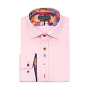 Guide London Coloured Button Pink Shirt