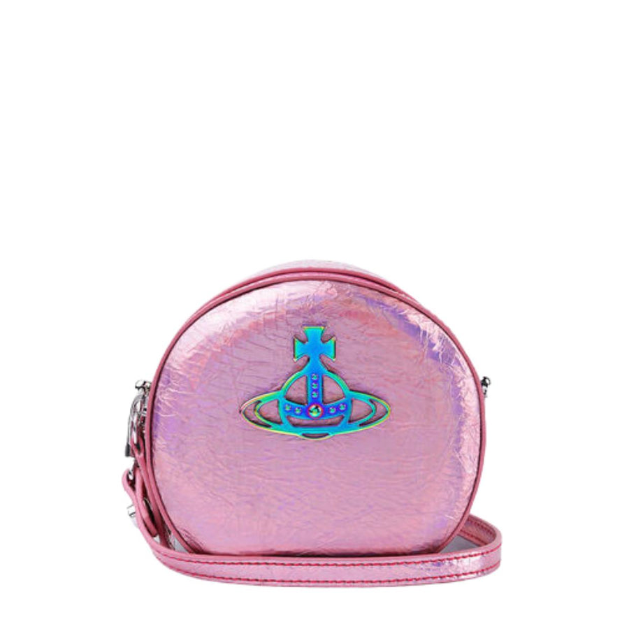 Vivienne Westwood Iridescent Mini Round Crossbody Bag