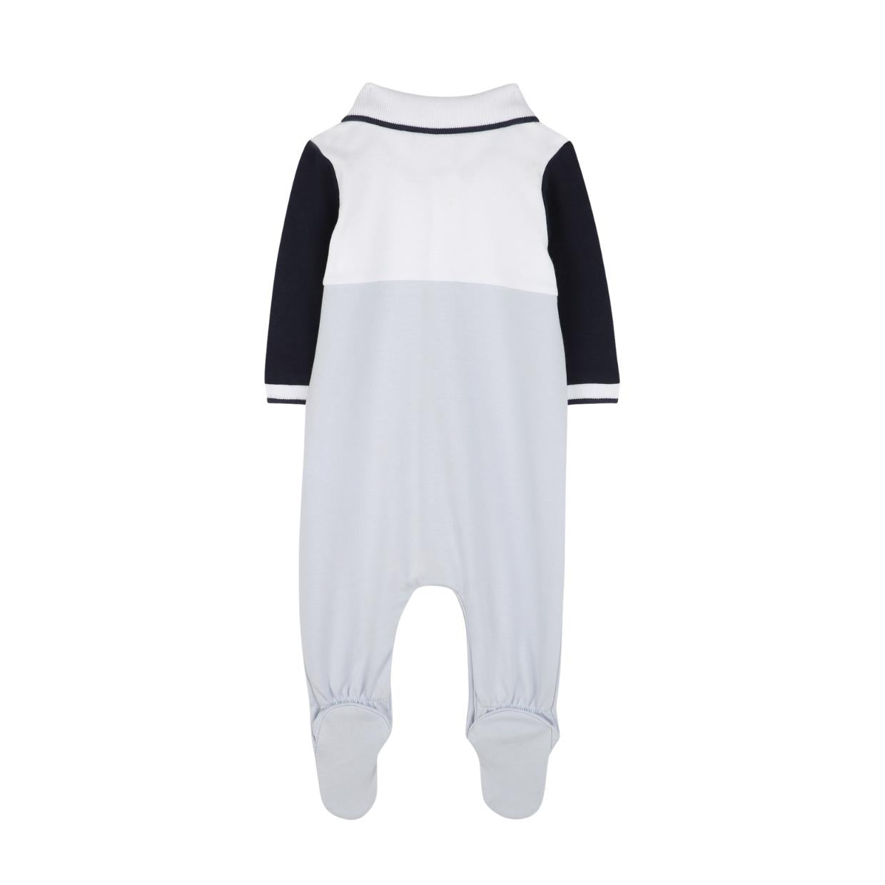 BOSS Baby Printed Logo Tricolour Blue Babygrow