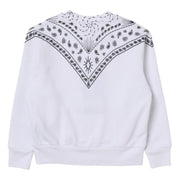 Marcelo Burlon Kids Bandana Print White Sweatshirt