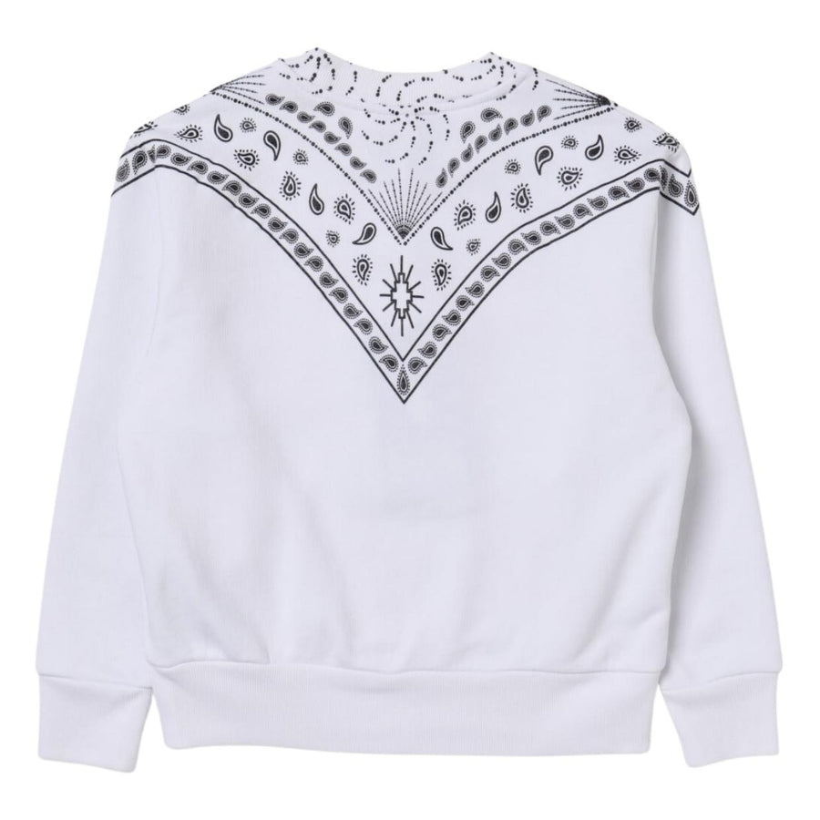 Marcelo Burlon Kids Bandana Print White Sweatshirt