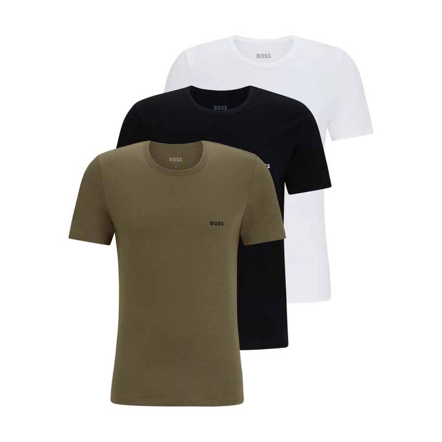 BOSS Regular Fit Crew Neck Three-Pack T-Shirt