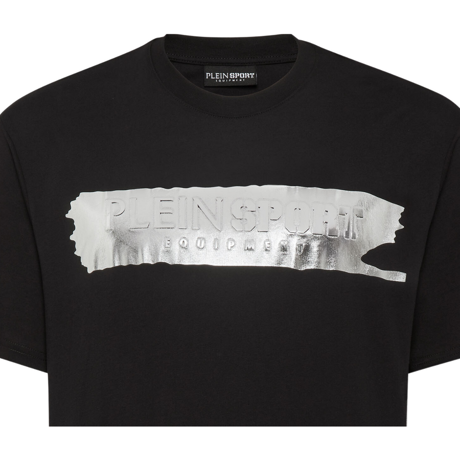 Plein Sport Black Metallic T-Shirt