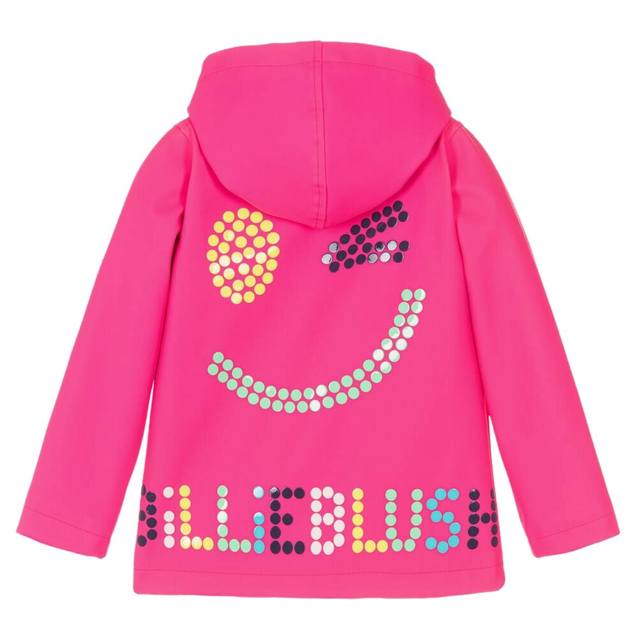 Billieblush Pink Matt Coated Hooded Raincoat