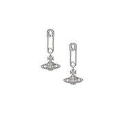 Vivienne Westwood Platinum/White Lucrece Earrings