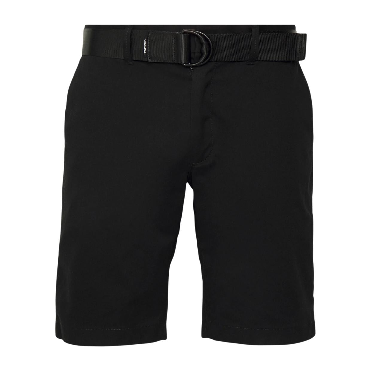 Calvin Klein Modern Twill Slim Fit Black Belt Short Retro Designer Wear