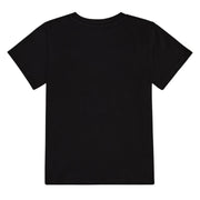 Balmain Kids Metallic Logo Black T-Shirt