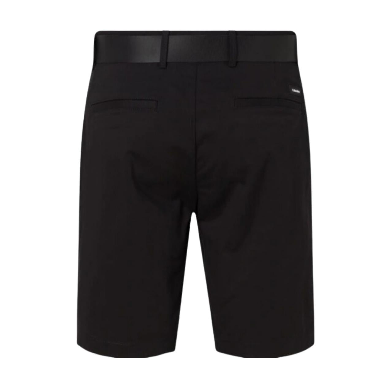 Calvin Klein Modern Twill Slim Fit Black Belt Short