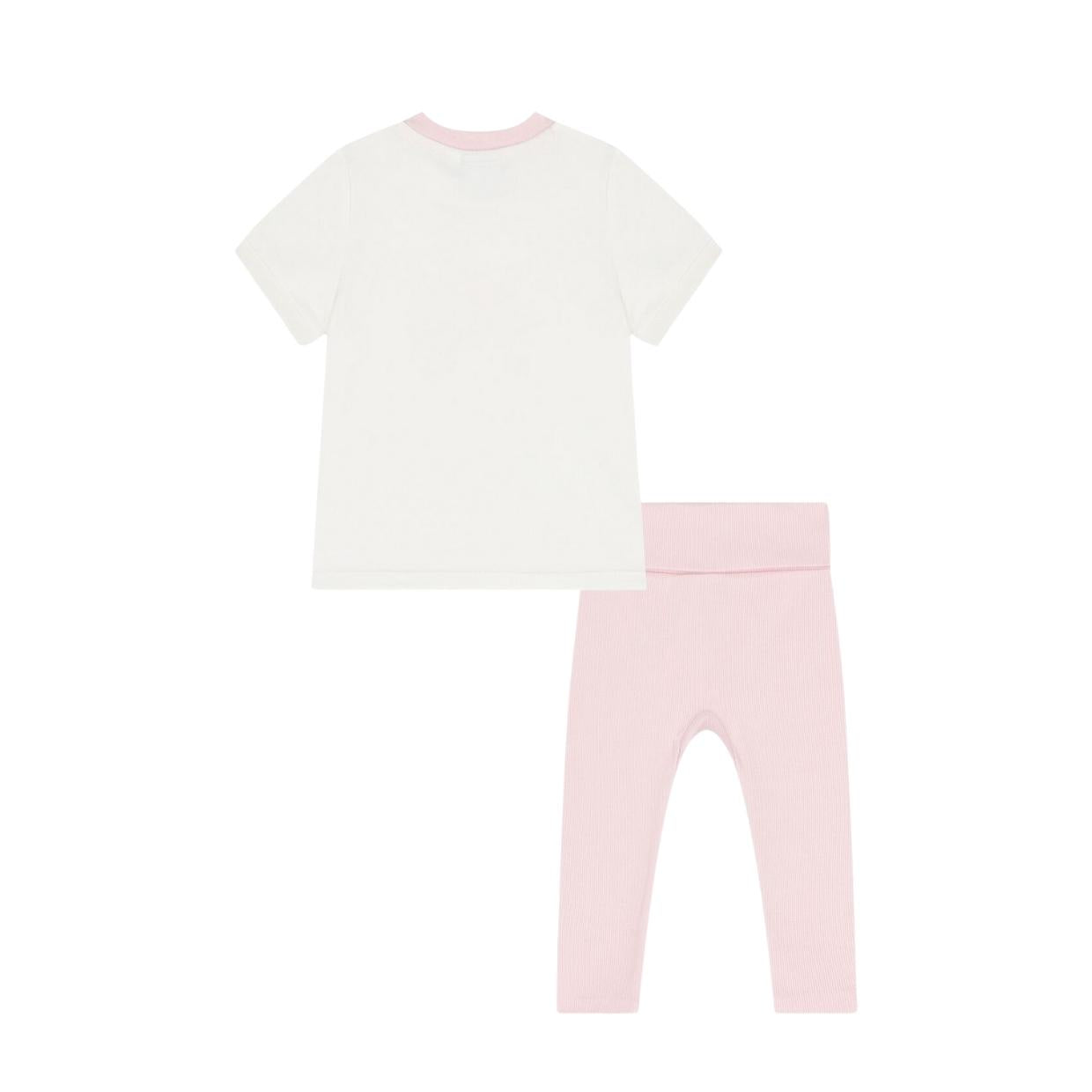 BOSS Baby White/Pink T-Shirt & Legging Two-Piece Set