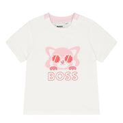 BOSS Baby White/Pink T-Shirt & Legging Two-Piece Set