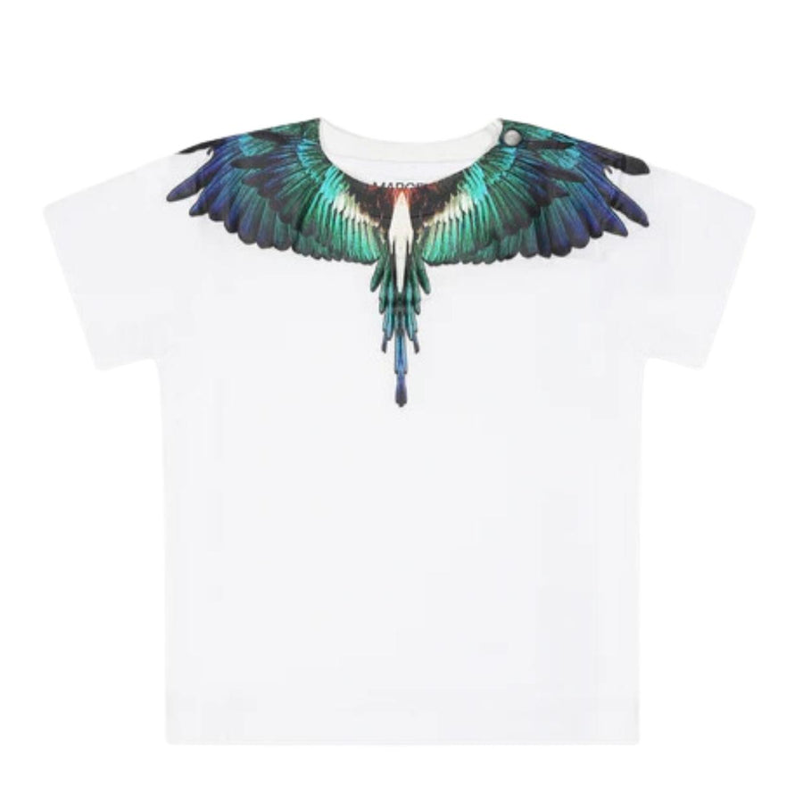 Marcelo Burlon Baby Icon Wings White & Blue T-Shirt