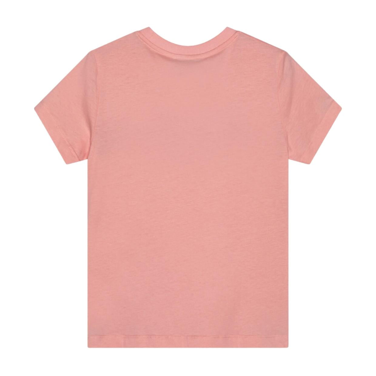 Moschino Kids Teddy Bear Print Logo Pink T-Shirt