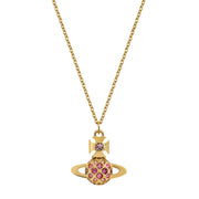 Vivienne Westwood Gold/Light Rose Walla Bas Relief Pendent
