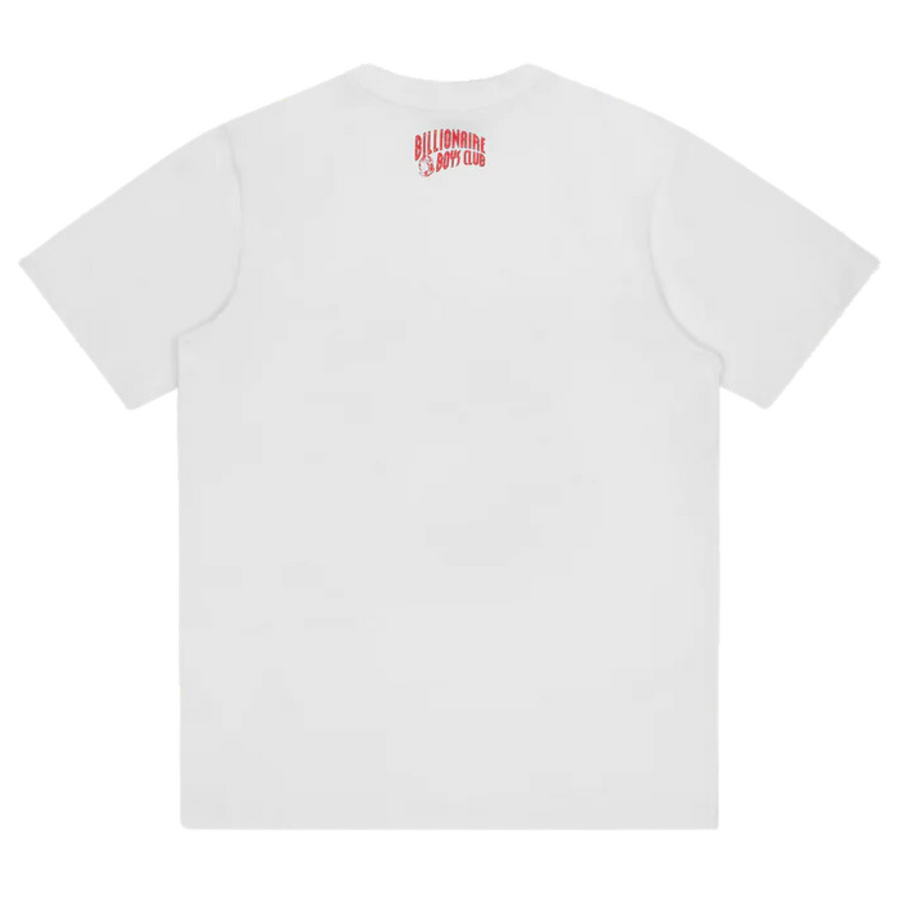 White Regular Fit Screen print heat map graphic at front Screen print Billionaire Boys Club Arch logo at back neck 100% Cotton Jersey 200GSM Size & Fit: Regular Fit.