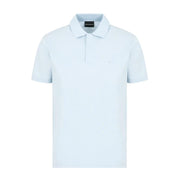 Emporio Armani Light Blue Pique Polo Shirt