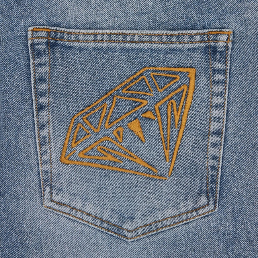 Billionaire Boys Club Diamond & Dollar Embroidered Denim Jean
