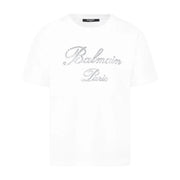 Balmain Kids Embellishment Logo White T-Shirt