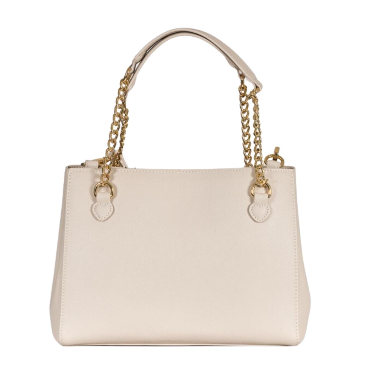 Love Moschino Heart Logo Plaque Taupe Tote Bag