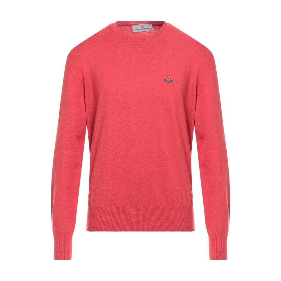 Vivienne Westwood Orb Logo Coral Pink Knitted Sweatshirt