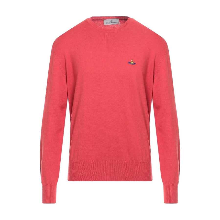 Vivienne Westwood Orb Logo Coral Pink Knitted Sweatshirt